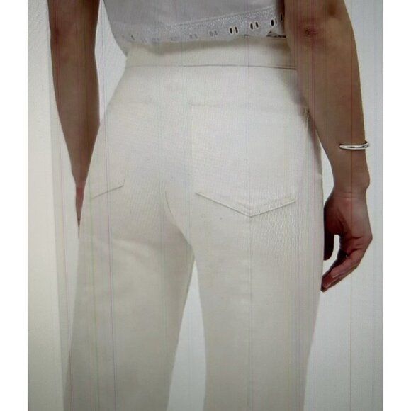 Madewell The Emmett Wide-Leg Crop Jean: Welt Pocket Vintage Canvas Size 29T - Picture 5 of 14